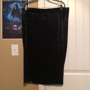 Torrid Velvet Pencil Skirt